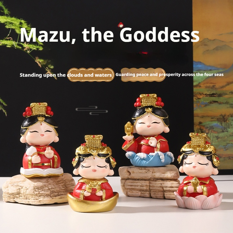 Chinesische Mazu-Figur aus Har – Crafting Resin Bewertung und Preis